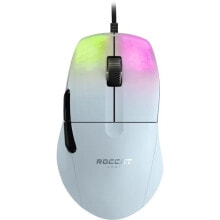 Компьютерные мыши мышь компьютерная ROCCAT Kone One Pro White Ergonomic ROC-11-405-02