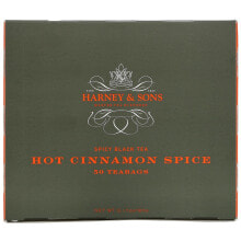 Harney & Sons, Пряный черный чай, горячая корица, 50 чайных пакетиков, 90 г (3,17 унции)
