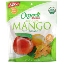 Сушеные фрукты и ягоды Mariani Dried Fruit, органические плоды манго, несульфированные, 113 г (4 унции)