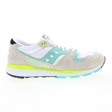 Купить белые мужские кроссовки Saucony: Saucony Azura S70493-2 Mens White Suede Lace Up Lifestyle Sneakers Shoes