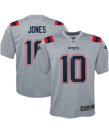 Nike big Boys Mac Jones Gray New England Patriots Inverted Game Jersey