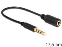 DeLOCK 62498 аудио кабель 0,175 m 3,5 мм Черный