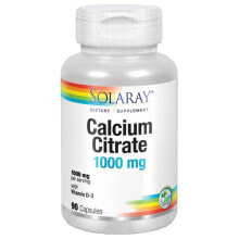 SOLARAY Calcium Citrate 1000mgr 90 Units