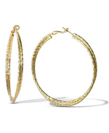 Купить серьги Jessica Simpson: Womens Double Hoop Faceted Earrings - Gold-Tone Hoop Earrings