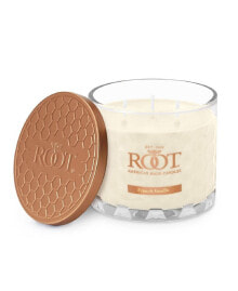 ROOT CANDLES french Vanilla Fragrance Honeycomb Glass Jar Candle