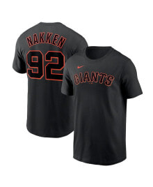 Nike men's Alyssa Nakken Black San Francisco Giants Name and Number T-shirt