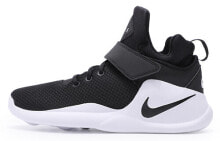Nike Kwazi 回到未来 耐磨 中帮 复古篮球鞋 男女同款 黑白 / Кроссовки Nike Kwazi 844839-002