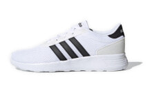 adidas neo Lite Racer 减震防滑耐磨 低帮 运动休闲鞋 男款 白黑 / Кеды adidas neo Lite Racer FX3484