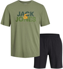 Pánská sada - triko a kraťasy JACULA Standard Fit 12255000 Oil Green