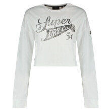 SUPERDRY Boho Graphic Crop Long Sleeve T-Shirt