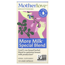 Растительные экстракты и настойки Motherlove, специальная смесь для увеличения количества молока, 120 капсул с жидкостью