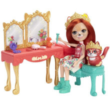 Куклы модельные Игровой набор Enchantimals Fabrina Fox and Frisk Викторианский туалетный столик с аксессуарами GYJ05