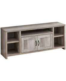 Monarch Specialties modern Farmhouse TV Stand with 2 Doors