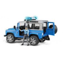 Toy cars and equipment for boys bruder Land Rover Defender Station Wagon Police vehicle - Off-road vehicle model - 1:16 - Land Rover Defender - Not for children under 36 months - 280 mm - 138 mm