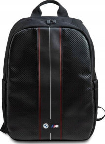 Купить рюкзаки для ноутбуков BMW: Plecak BMW BMW Carbon Red Stripes - Plecak do notebooka 16" (czarny)