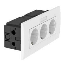 Комплектующие для розеток и выключателей obo Bettermann SDE-RW D0RW3B розетка Белый 6119433