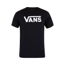 Мужские спортивные футболки мужская спортивная футболка черная с логотипом Vans MN Classic