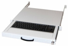 Клавиатуры aixcase AIX-19K1UKUSTB-W клавиатура USB + PS/2 QWERTY Английский Серый