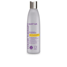 Kativa Color Therapy Blue Violet Shampoo Тонирующий шампунь для блондинок, нейтрализующий желтизну 250 мл