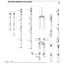 ROCKSHOX Pike 27´´/29´´ 160 mm Dual Position Air Left Spring Internals