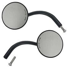 BILTWELL Utility Mirrors Round CE Perch Mount RearView Mirrors set