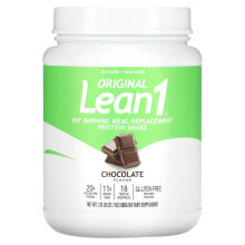 Жиросжигатели Lean1, Original, жиросжигающий протеиновый коктейль для замены приема пищи, со вкусом шоколада, 900 г (2 фунта)