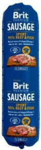 Brit Premium Sausage Sport wołowina z rybą 800g