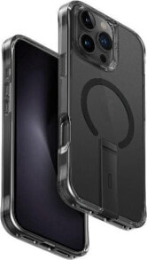 Uniq Etui UNIQ Eleva with Vertica Stand Apple iPhone 16 Pro Max czarny/carbon black