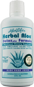 Алоэ вера Aloe Life Herbal Aloe Detox plus Formula Настойка алоэ вера для детоксикации 907 мл
