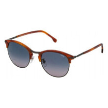 Мужские солнцезащитные очки Мужские очки солнцезащитные клабмастеры синие коричневые  Lozza SL2293M-627Y Gun metal ( 52 mm)