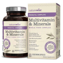 Витаминно-минеральные комплексы Naturewise Prenatal Complete Multivitamin & Minerals Мультивитамины для беременных 60 Вегетарианских капсул