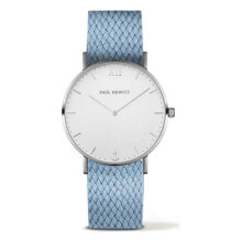 Мужские наручные часы с ремешком Мужские наручные часы с голубым текстильным ремешком Paul Hewitt PH-SA-S-ST-W-26S