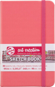 Talens Talens Art Creation Sketchbook Coral Red | 9 x 14 cm, 140 g, 80 sheets