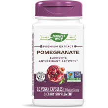 Антиоксиданты Nature's Way Pomegranate Добавка на основе граната для поддержки антиоксидантной активности 350 мг 60 растительных капсулы