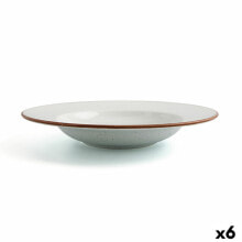 Deep Plate Ariane Terra Ceramic Beige (Ø 26 cm) (6 Units)