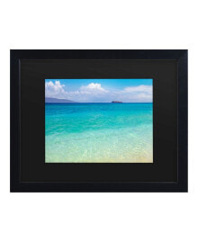Trademark Global pierre Leclerc Blue Beach Maui Matted Framed Art - 15