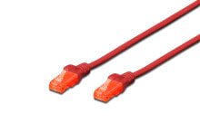 Кабели и разъемы для аудио- и видеотехники digitus CAT6 U/UTP 3m сетевой кабель U/UTP (UTP) Красный DK-1612-030/R