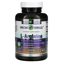 Аминокислоты amazing Nutrition, L-аргинин, 1000 мг, 120 таблеток