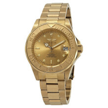Мужские научные часы с золотым браслетом Invicta Pro Diver Gold Dial Gold PVD Mens Watch 13929