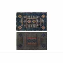 Carpet DKD Home Decor 120 x 180 x 0,4 cm Blue Orange Polyester Arab (2 Units)