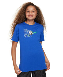 Nike big Kids Sportswear Graphic Cotton T-shirt