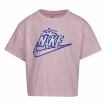 Child's Short Sleeve T-Shirt Nike Knit Pink