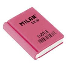 MILAN Box 36 Book Shaped Erasers Nata® Assorted Colours