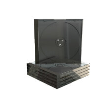 MediaRange BOX31 чехлы для оптических дисков Стандартная упаковка 1 диск (ов) Черный, Прозрачный