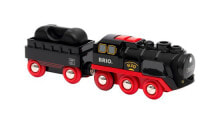 Наборы игрушечных железных дорог, локомотивы и вагоны для мальчиков BRIO Battery-Operated Steaming Train модель железной дороги 33884