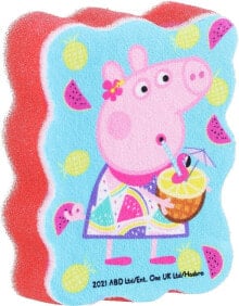 Badeschwamm für Kinder Peppa Pig Peppa mit einem Cocktail rot - Suavipiel Peppa Pig Bath Sponge