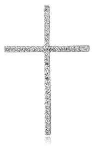 Женские ювелирные кулоны и подвески серебряный кулон с цирконами Cross AGH590