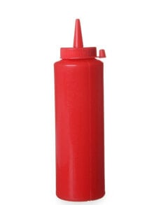 Dispenser container for cold sauces 0.2l. red - Hendi 558010