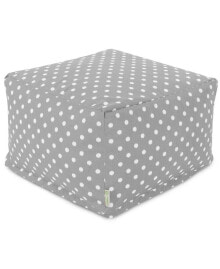 Majestic Home Goods ikat Dot Ottoman Square Pouf 27