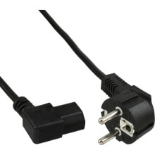 45pcs. Bulk-Pack Power Cable Type F angled C13 left angled black 1m